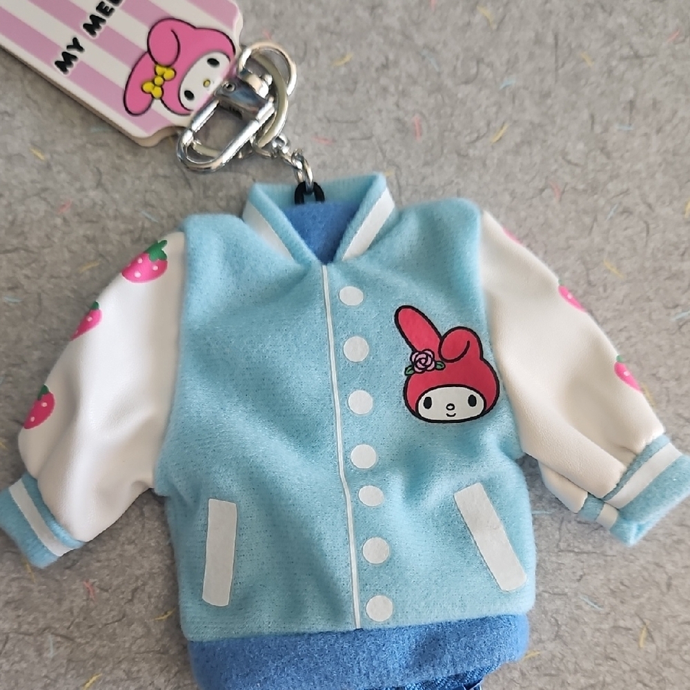 Sanrio My Melody Blue and White Jacket Keychain - Picture 14 of 14